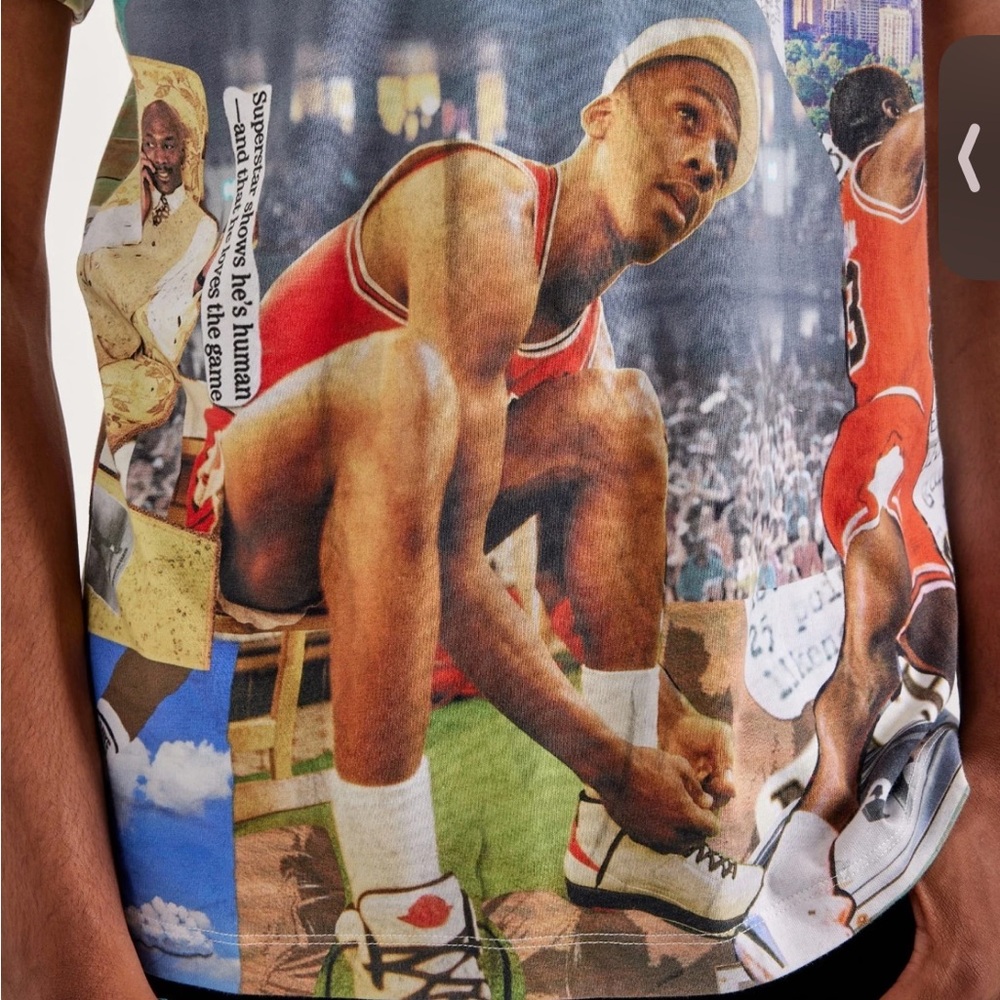 Graphic Basketball Themed T-Shirt